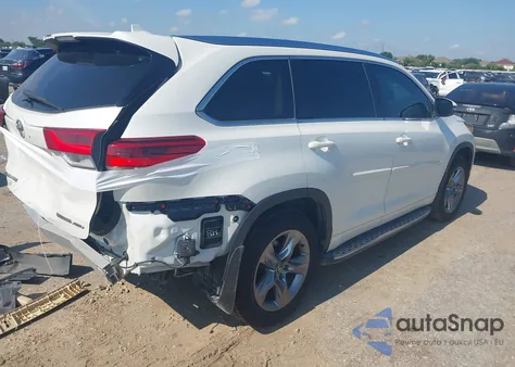 2019 Toyota Highlander Limited Platinum from USA, damaged, VIN 5TDDZRFH7KS976625